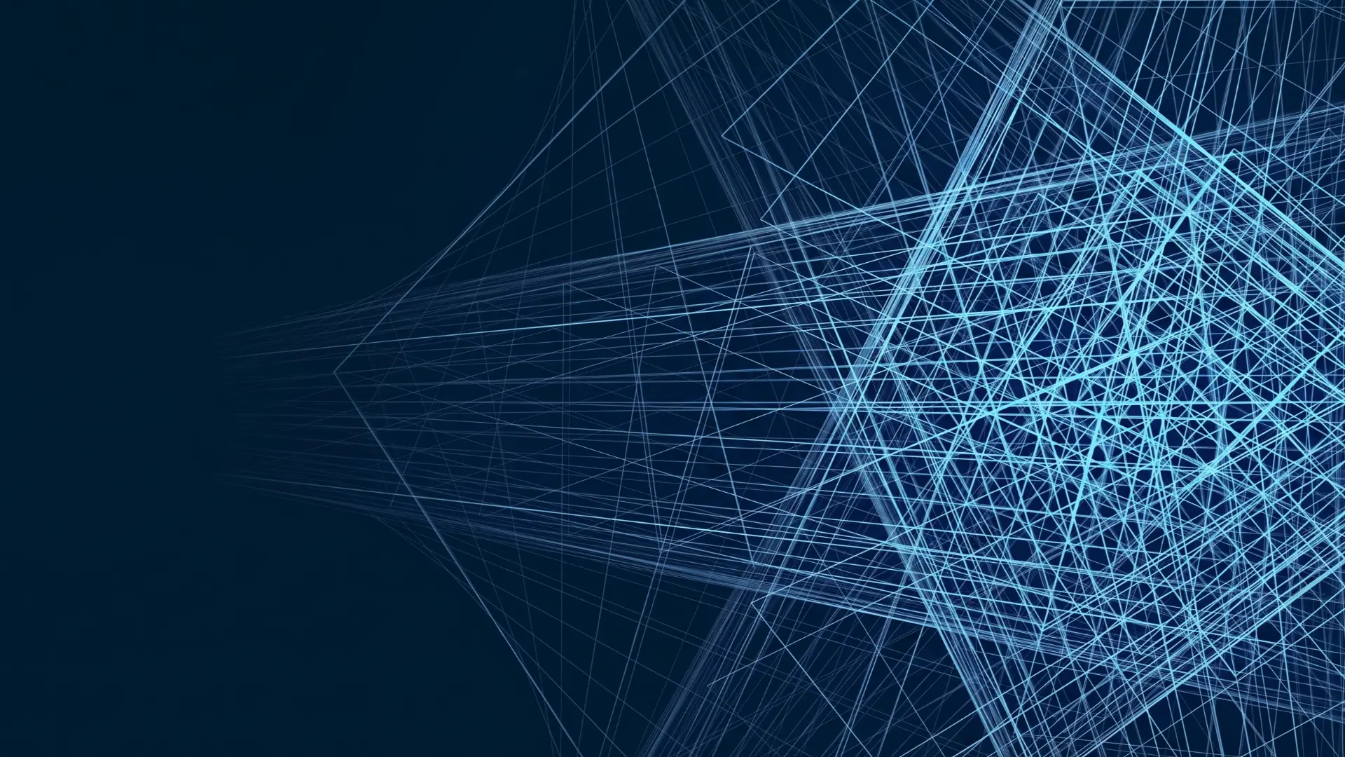 Abstract luminous web of light signifying strategic connections